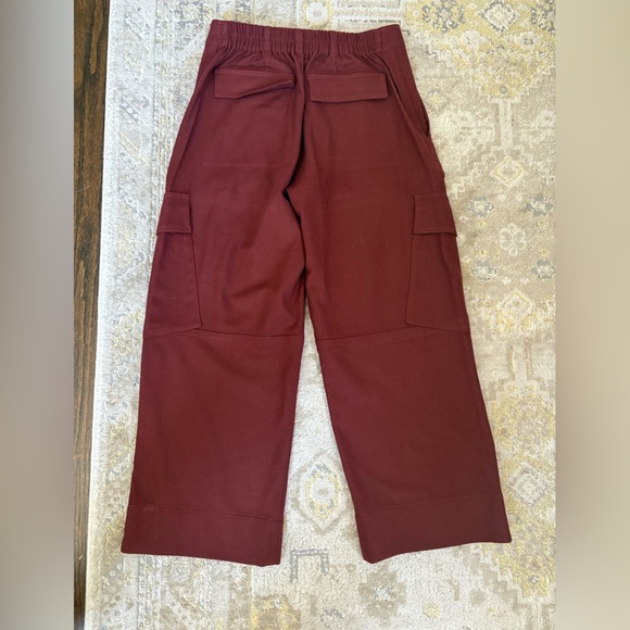 Vince Raver Wool Flannel Maroon Pants - Picture 7 of 14